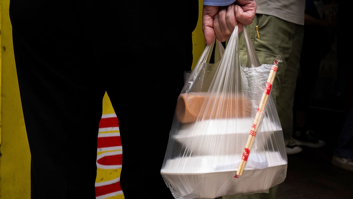 Food in plastic bag