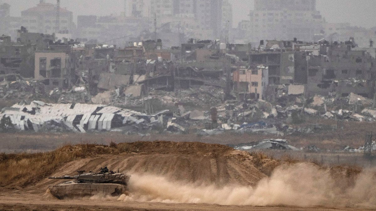 Israeli tank near Gaza