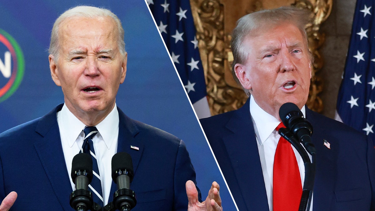 Joe Biden, Donald Trump split