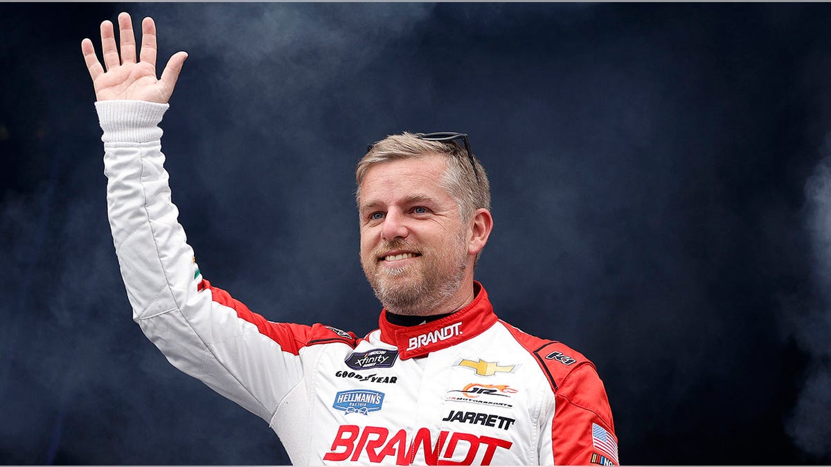 Justin Allgaier says hello