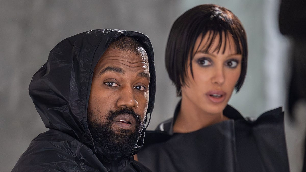 Kanye West and Bianca Censori in Milan