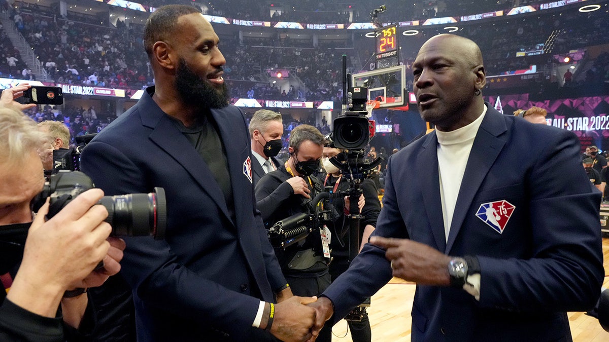 LeBron James and Michael Jordan in the ASG