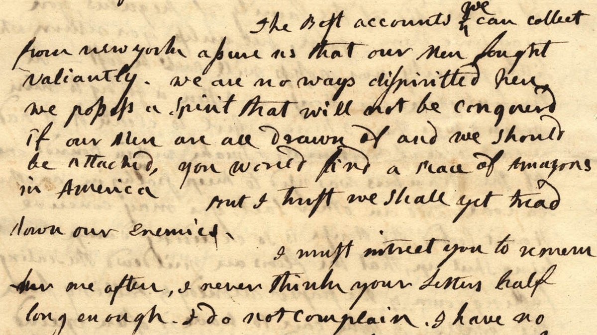 Abigail Adams letter