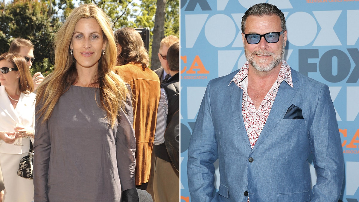 Side by side photos of Mary Jo Eustace and Dean McDermott