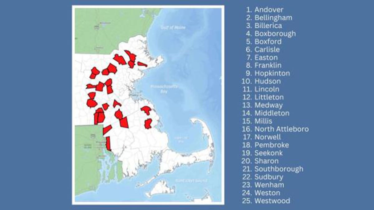 Massachusetts break-in map