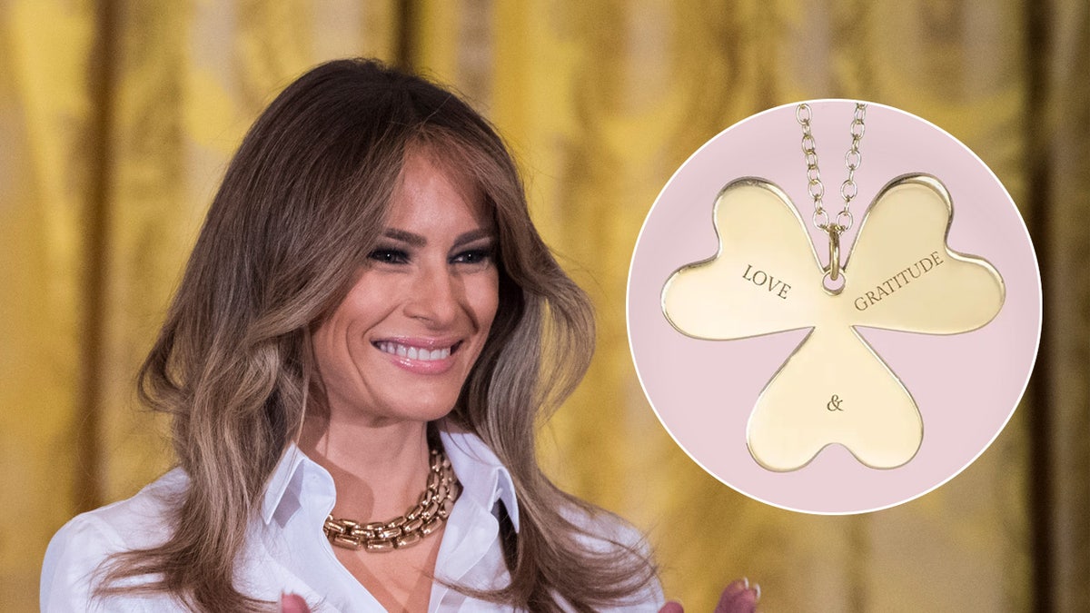 Melania Trump mother's time necklace