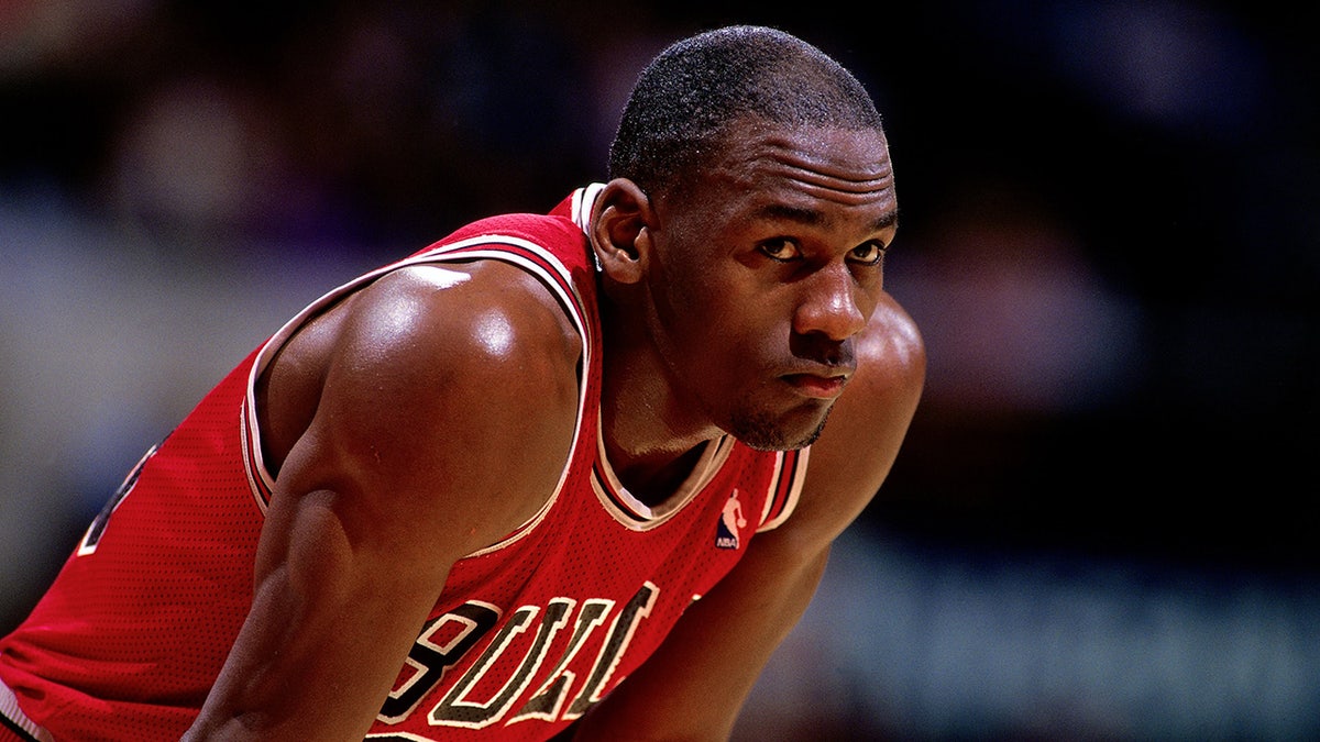 Michael Jordan with the Bulls