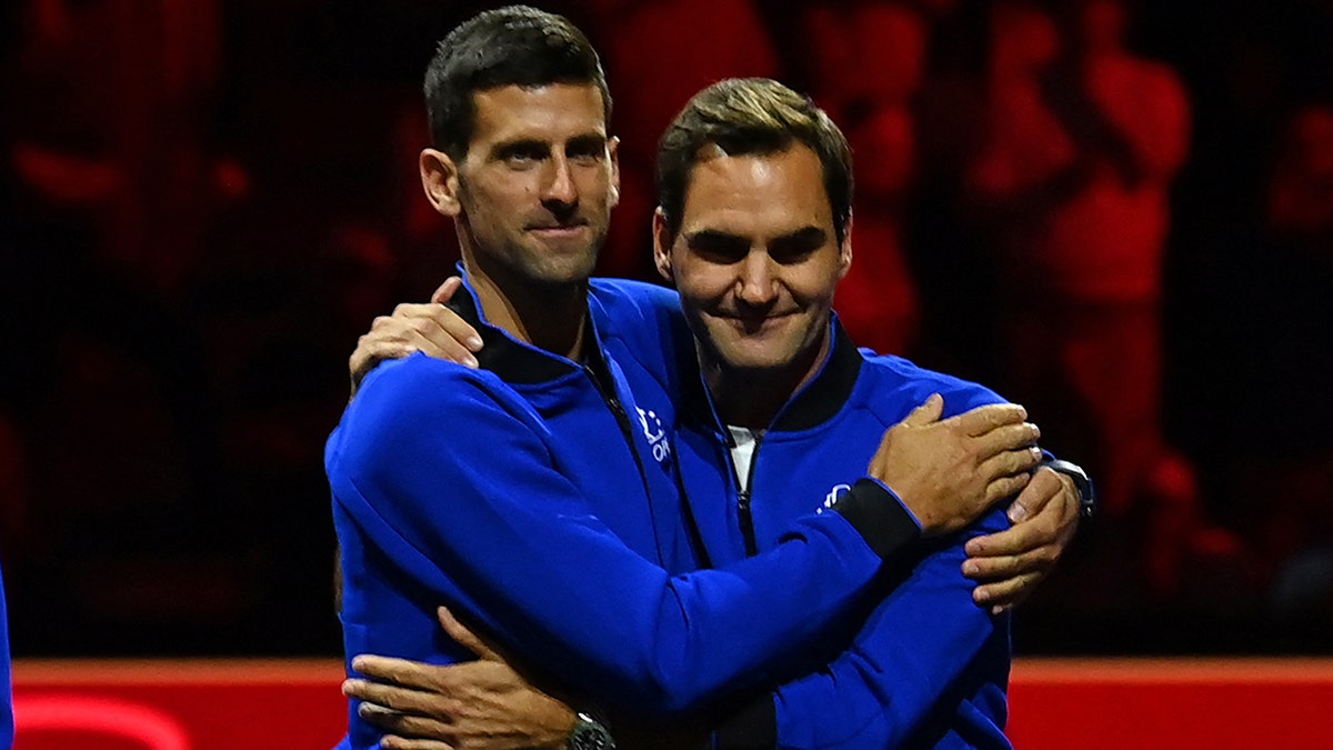 Novak Djokovic and Roger Federer