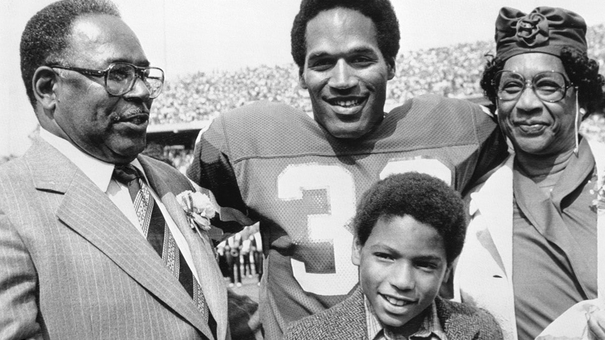 OJ Simpson is photographed with his family.