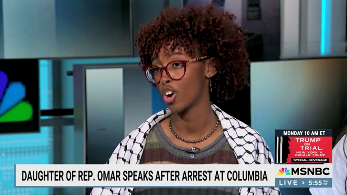Isra Hirsi, Rep. Ilhan Omar’s daughter appeared on MSNBC.