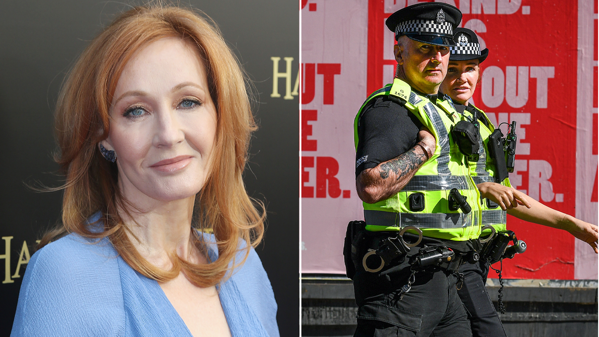 Rowling and police officers