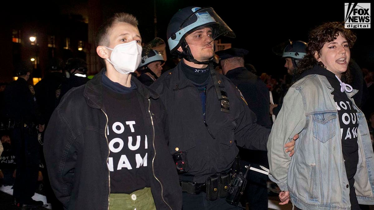 Protest outside Schumer's Brooklyn house at night