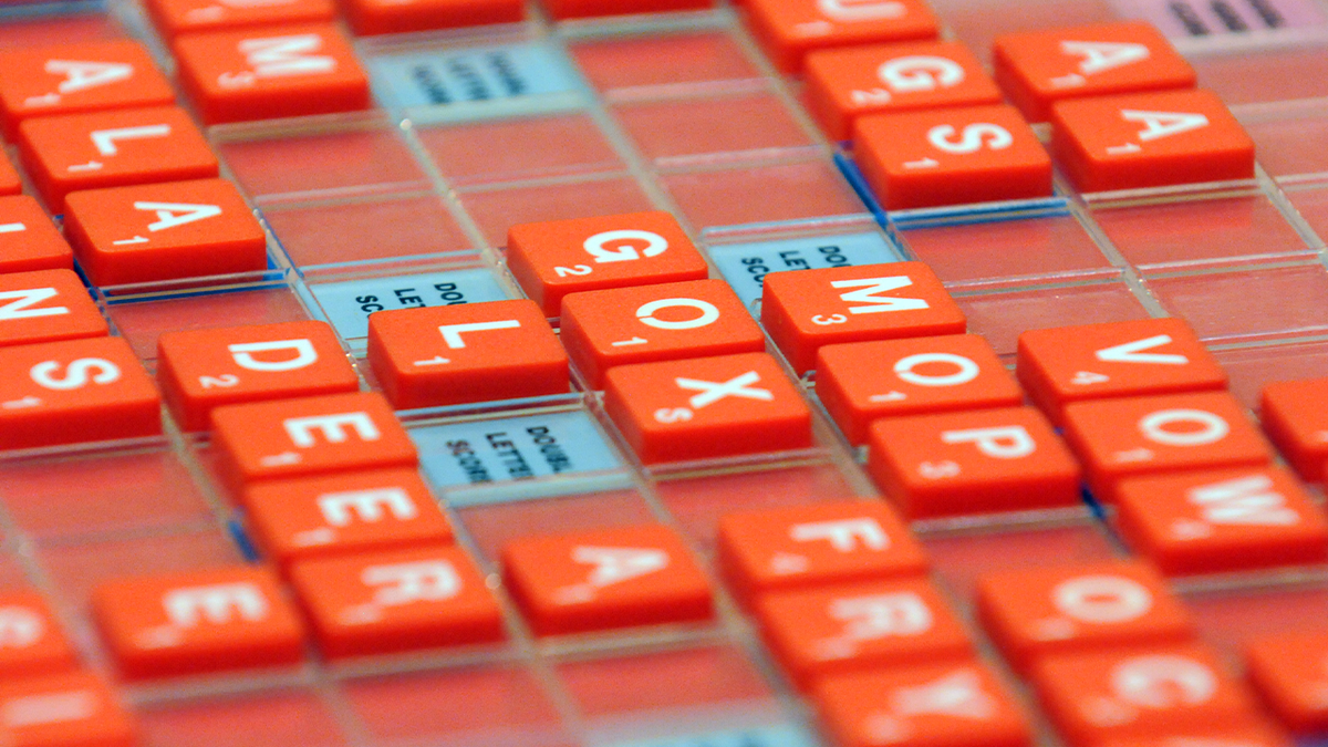 Board detail of game between Chloe Fatsis and Jane Marsh during the Annual Nor'easter Scrabble Tournament at the Marriott Hotel on Friday Dec. 27, 2013 in Colonie, N.Y.