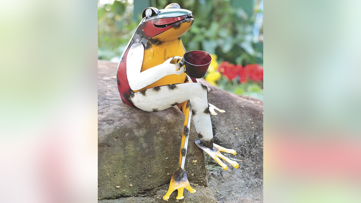 This fun frog is the perfect little addition to your space. 