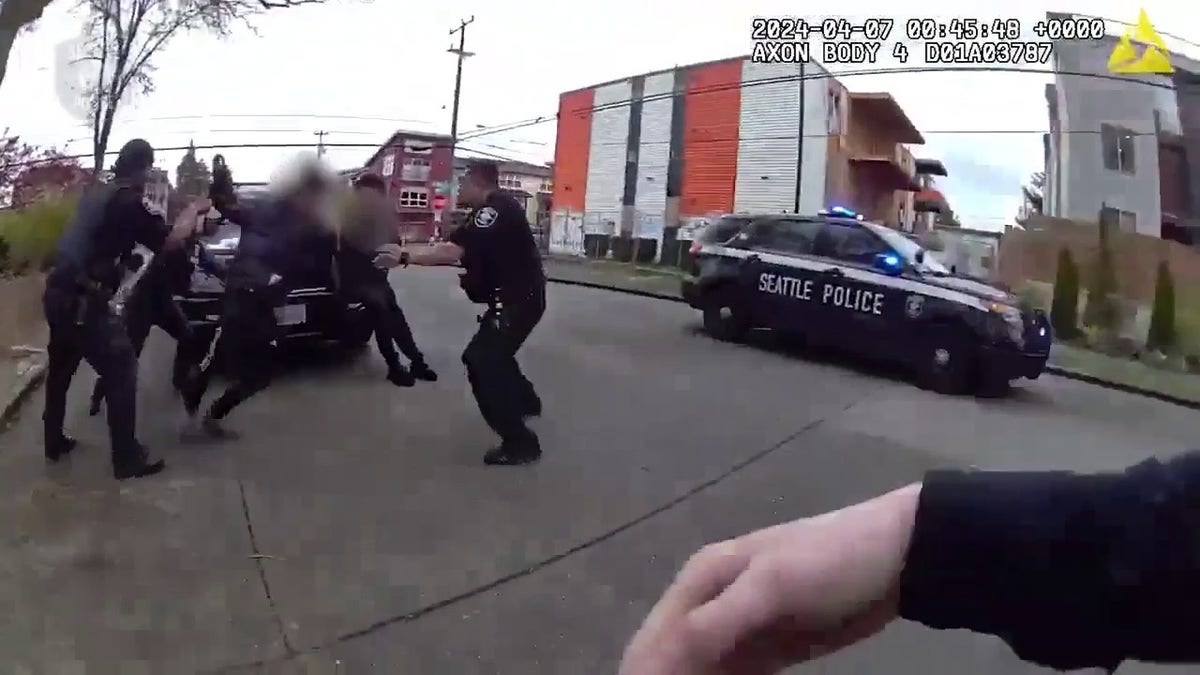 suspect trying to run from police