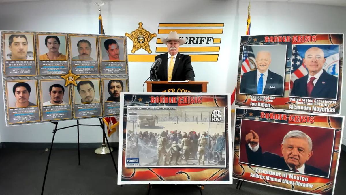 Sheriff Jones press conference after illegal migrant charged with murder