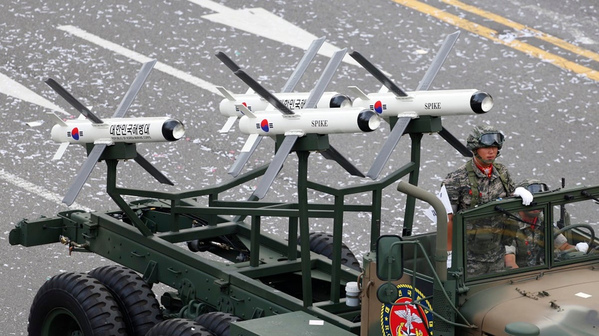 Spike missiles in South Korea