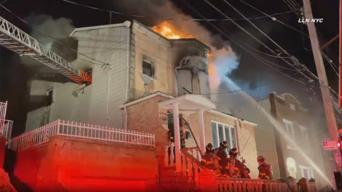 Dyker heights home on fire