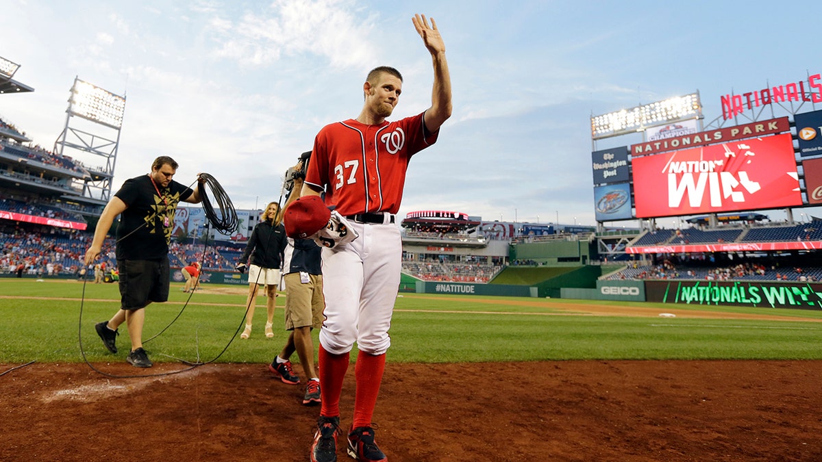 Starting pitcher Stephen Strasburg