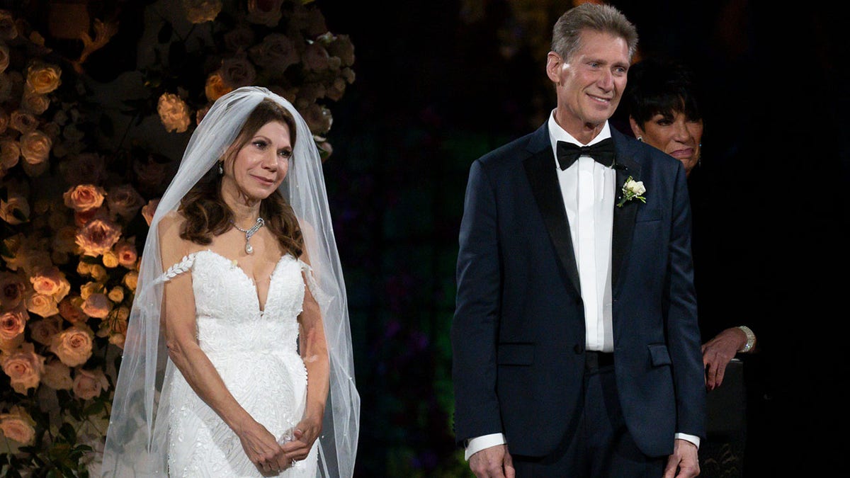 "Golden Bachelor" couple Theresa Nist and Gerry Turner on their wedding day