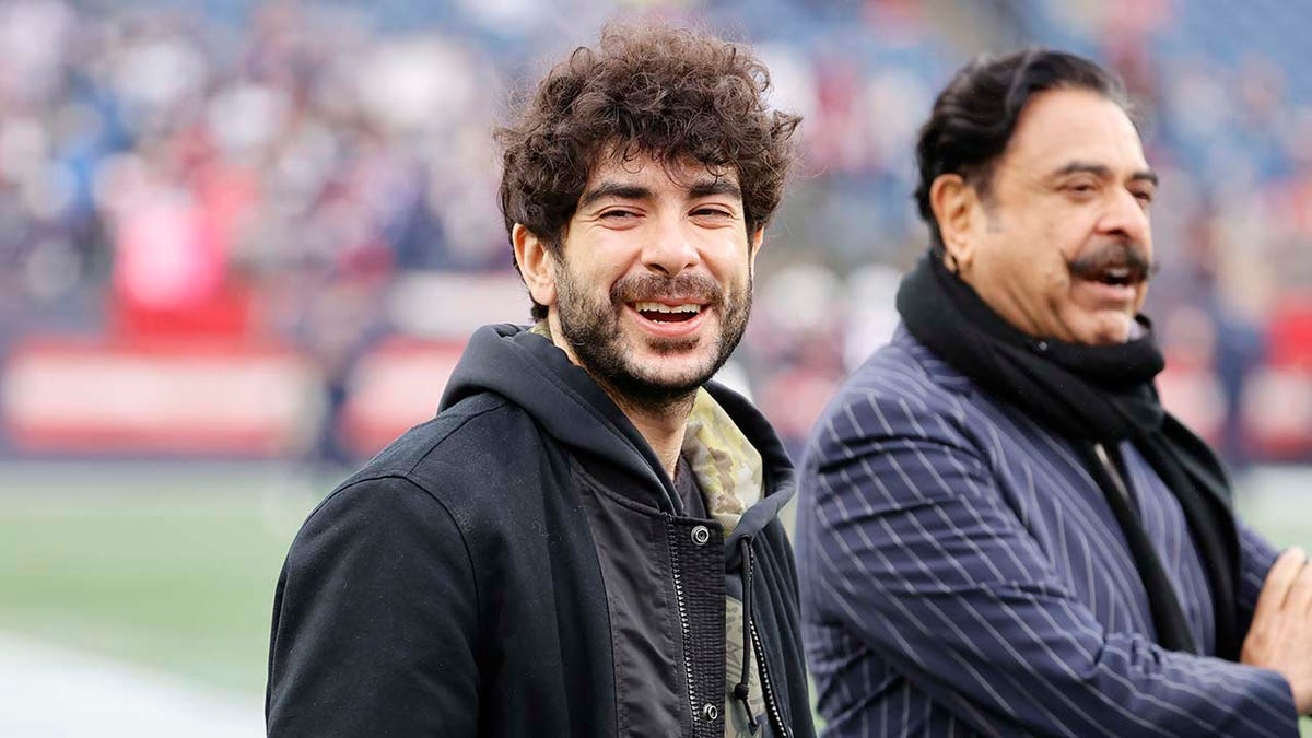 Tony Khan on the sidelines