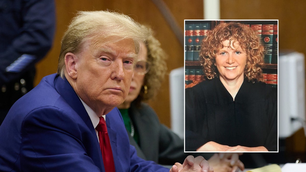 Split image of Donald Trump and Associate Justice Cynthia Kern