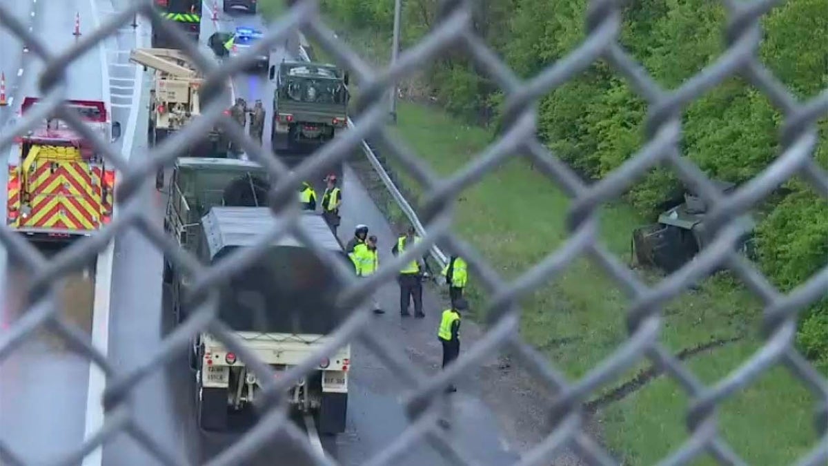 West Chester, Ohio Army Humvee crash scene 3