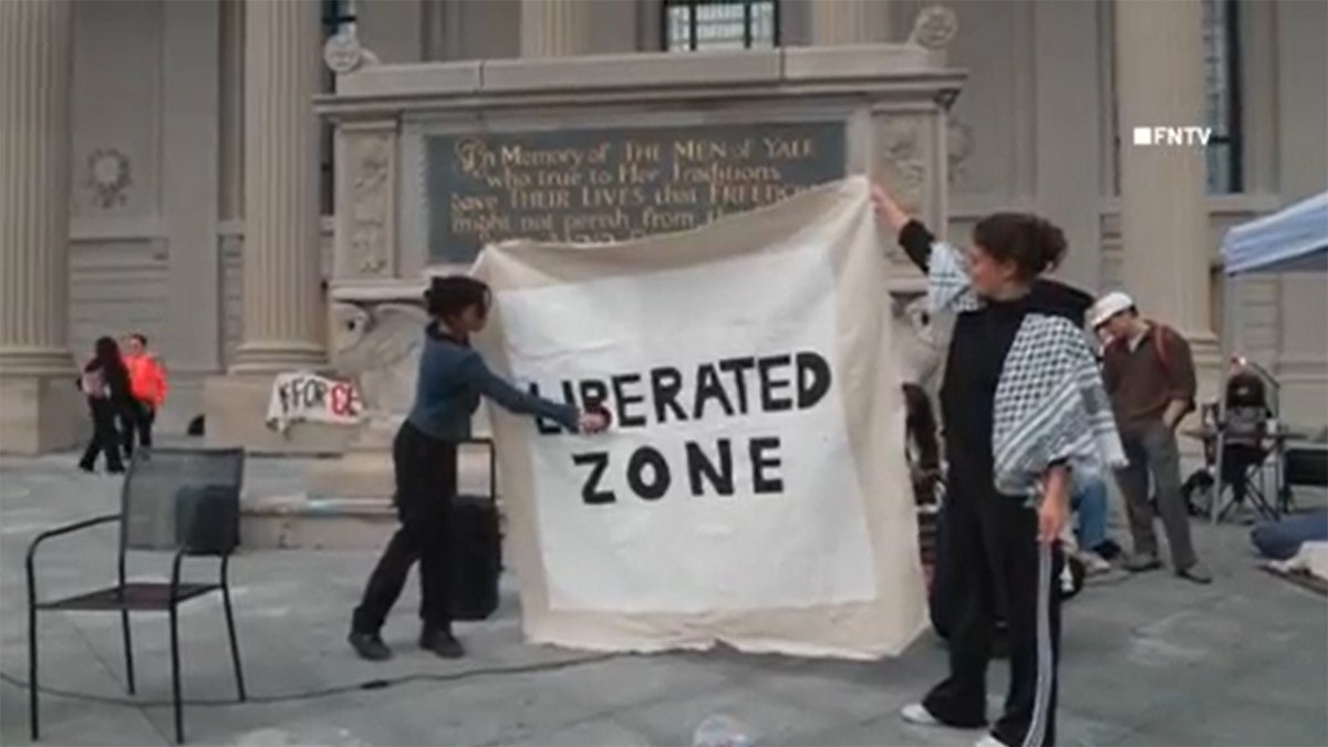 Yale Liberation Zone Sign