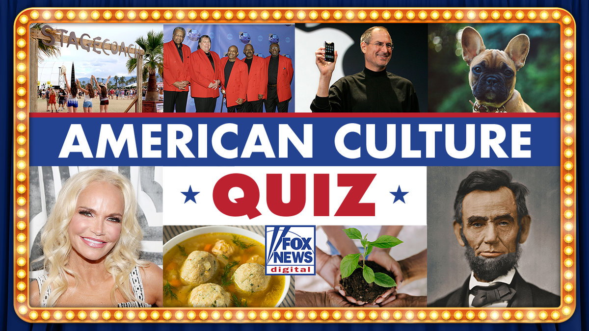 Quiz de cultura americana com variedade de imagens