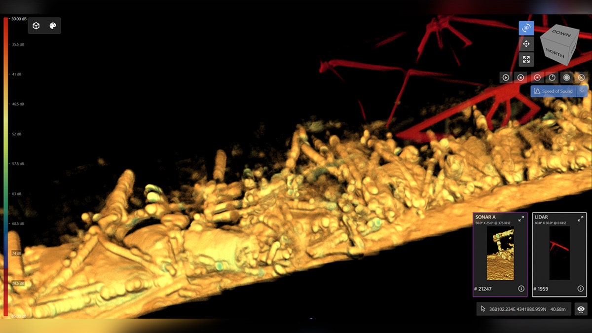 Closeup of 3D bridge image