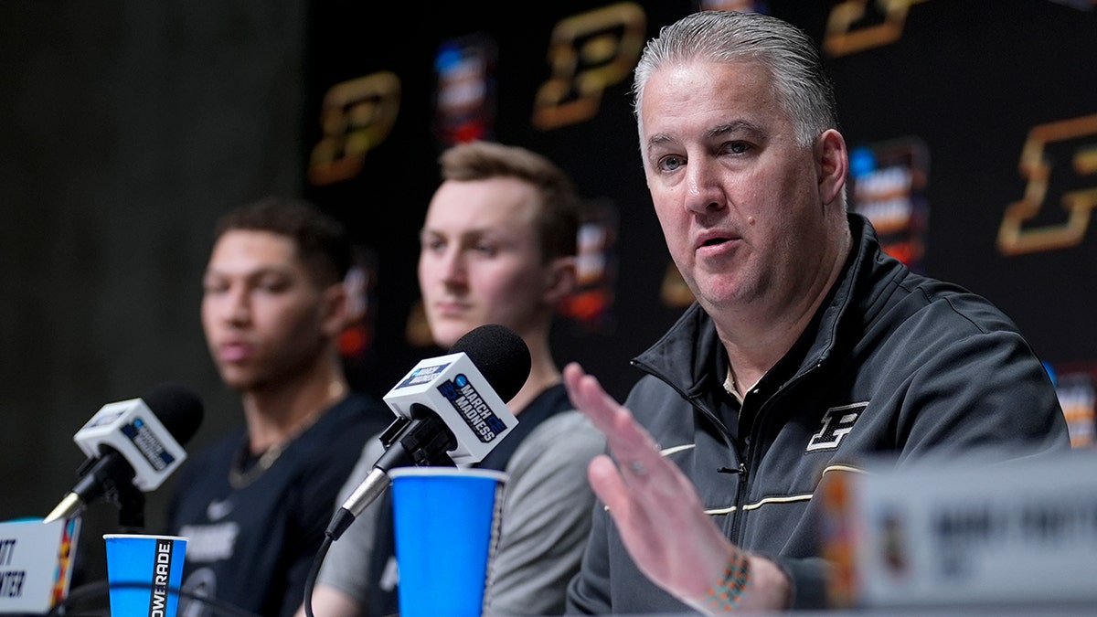 Matt Painter talks to reporters