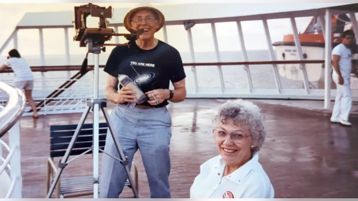 Biser and wife at eclipse viewing event