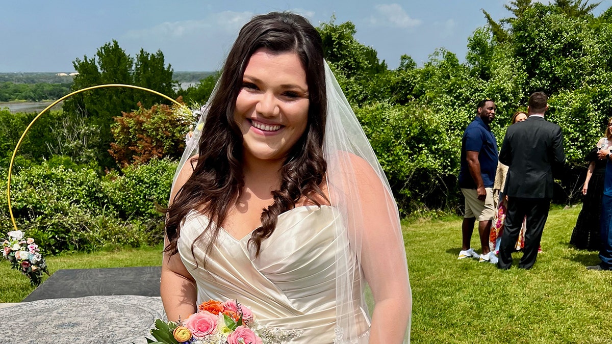 bride during solar eclipse wedding