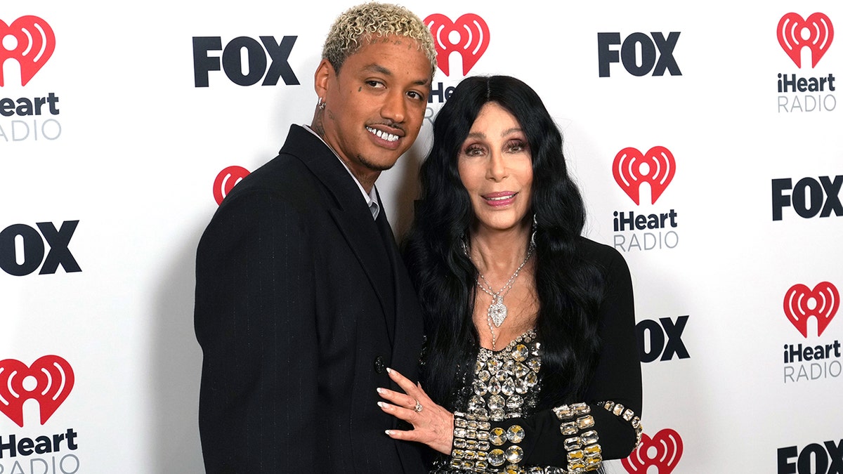 Cher and Alexander Edwards at the iHeartRadio Music Awards