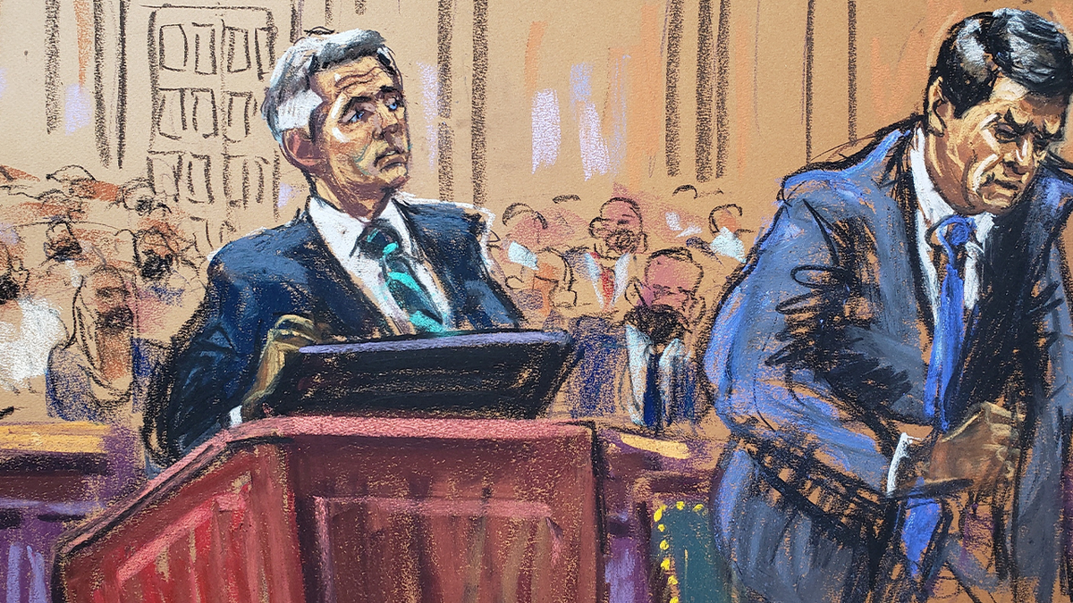 Matthew Colangelo sketch in court