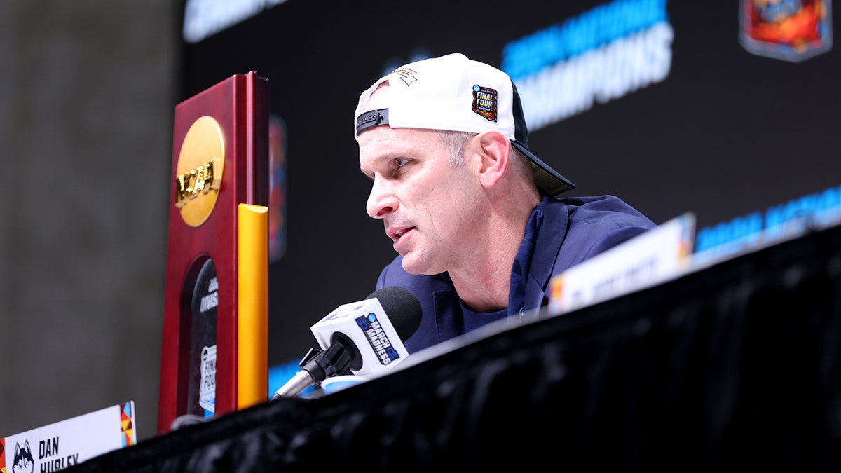 Dan Hurley speaks at a press conference