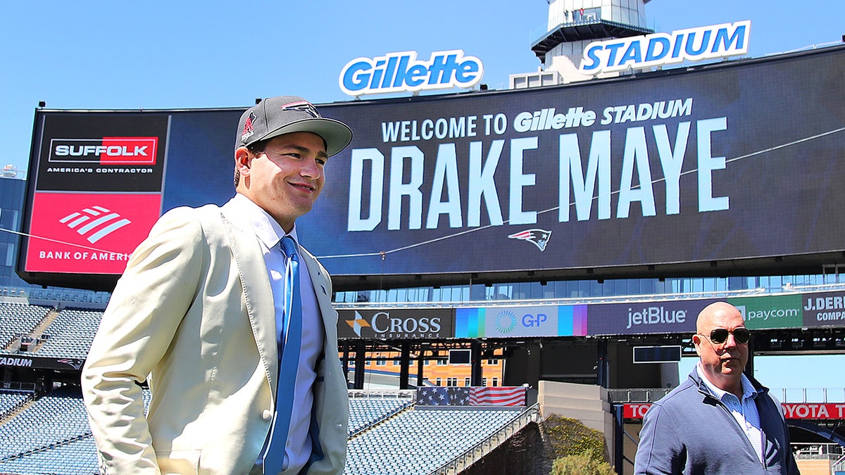 Drake Maye at gilette stadium