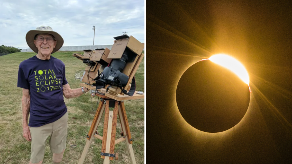 Split image of Biser successful 2017 and eclipse