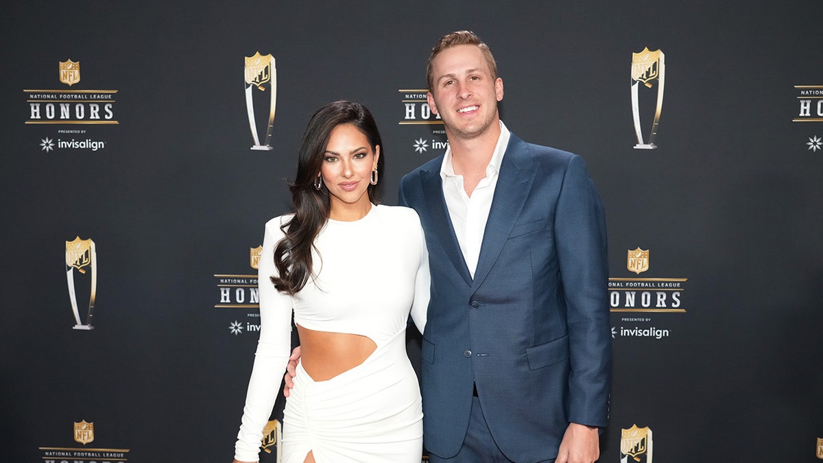 Jared Goff and Christen Harper