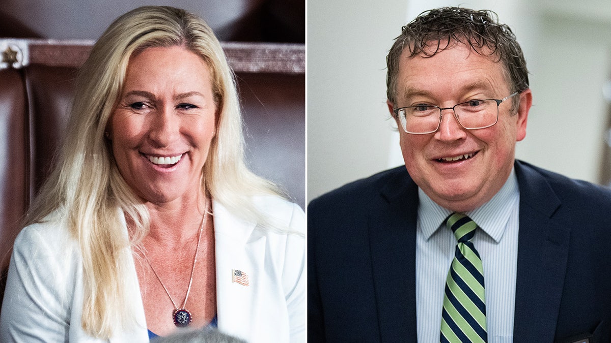 Marjorie Taylor Greene and Thomas Massie