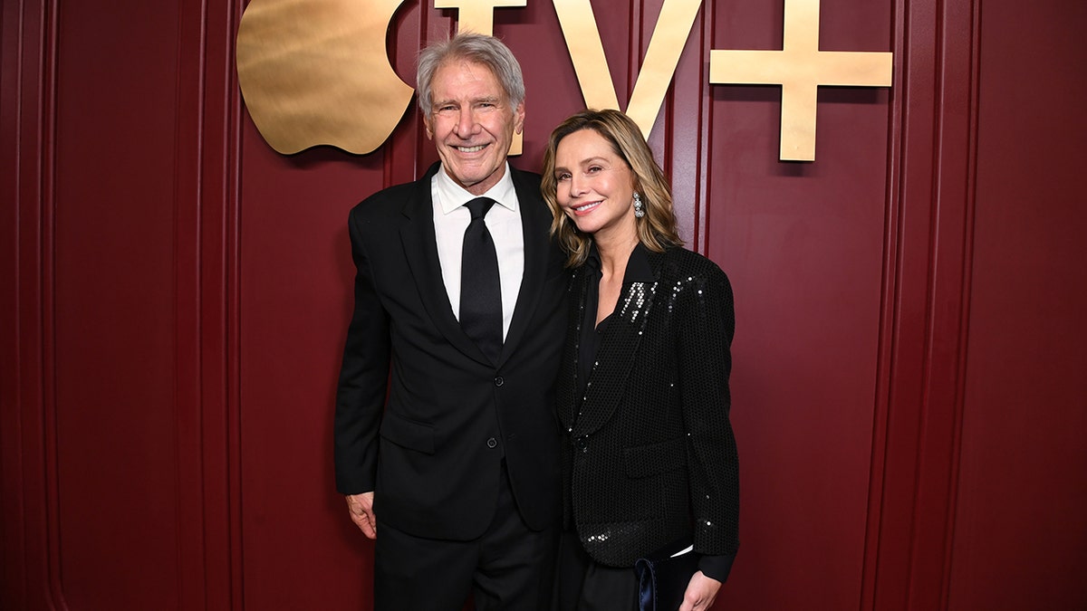Harrison Ford and Calista Flockhart on the red carpet