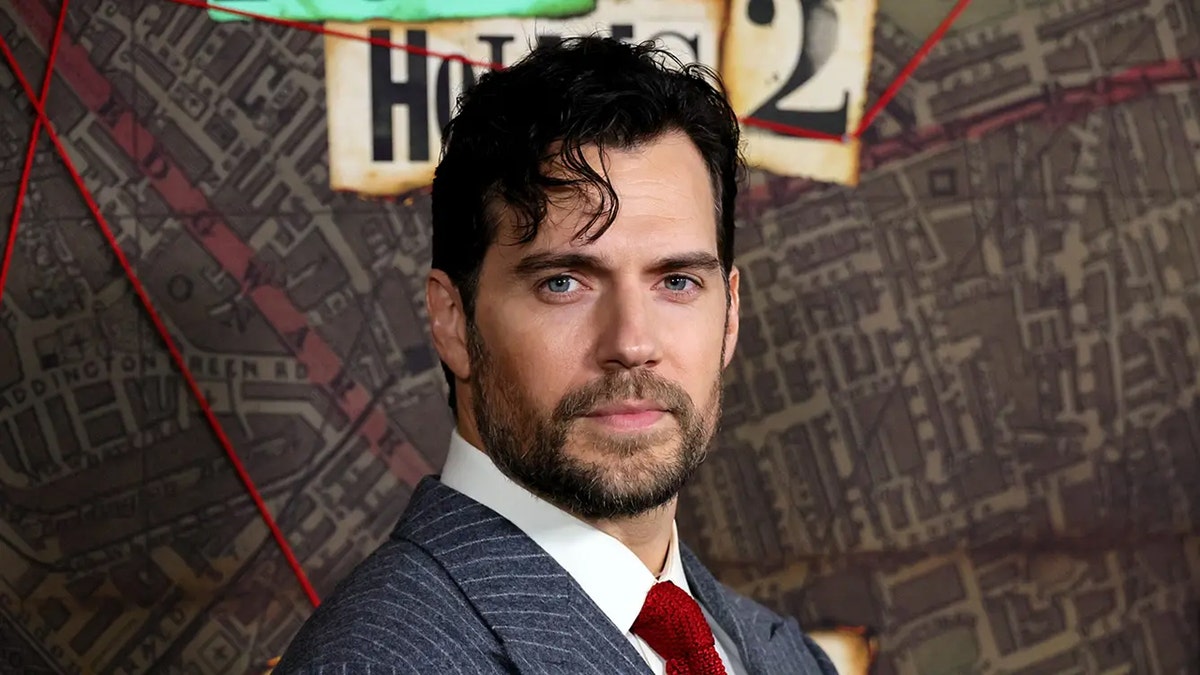 Henry Cavill at the premiere of Enola Holmes 2