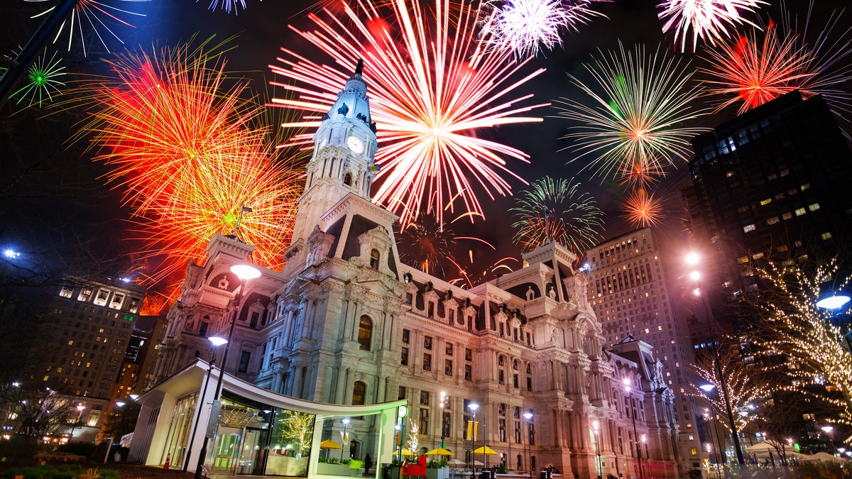 Visit historical sites in Philly and top the night off with spectacular fireworks. 