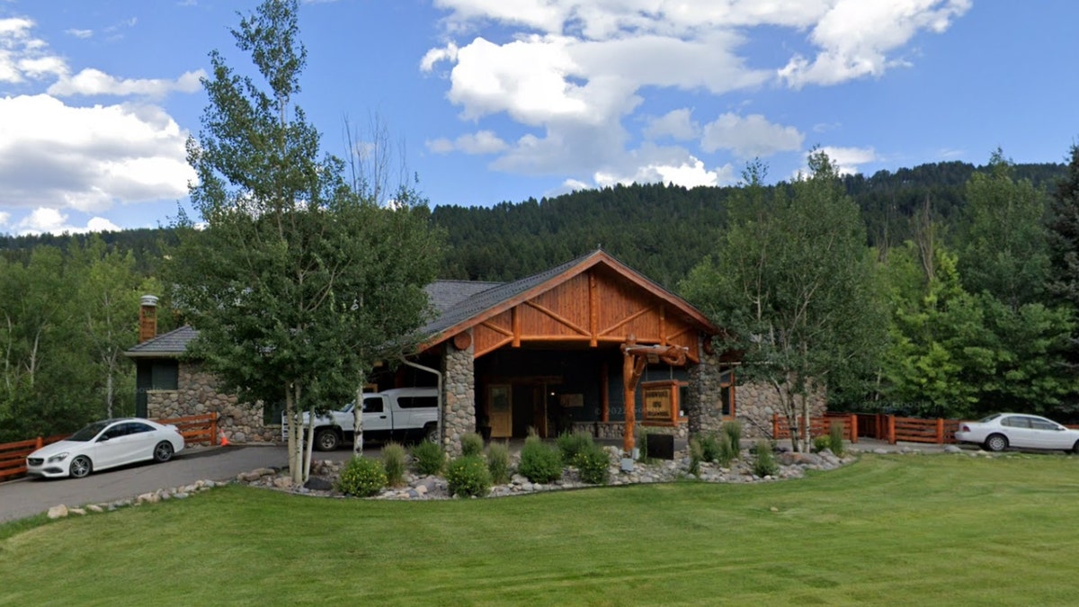 The exterior of Rainbow Ranch Lodge in Big Sky