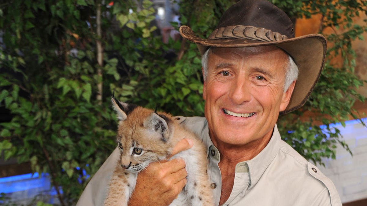 jack hanna holding a baby cheetah