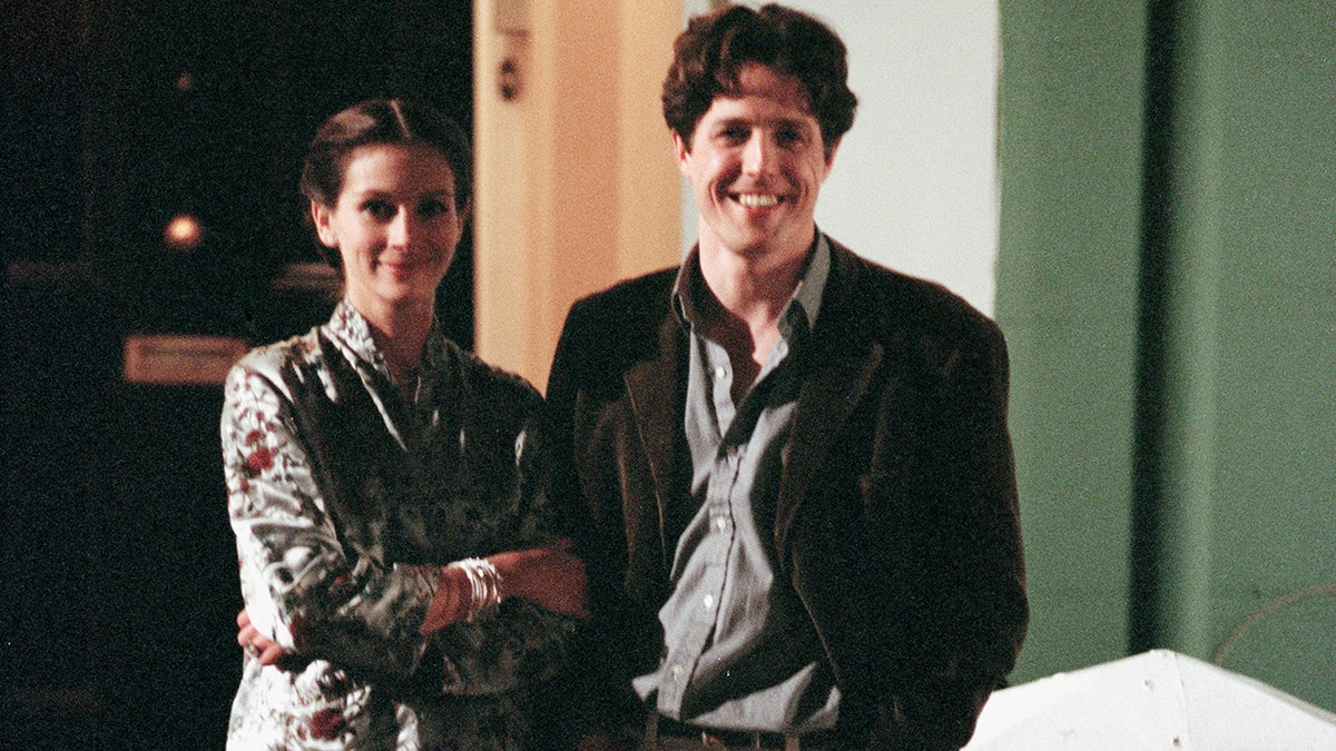 Julia Roberts and Hugh Grant in a scene from "Notting Hill."