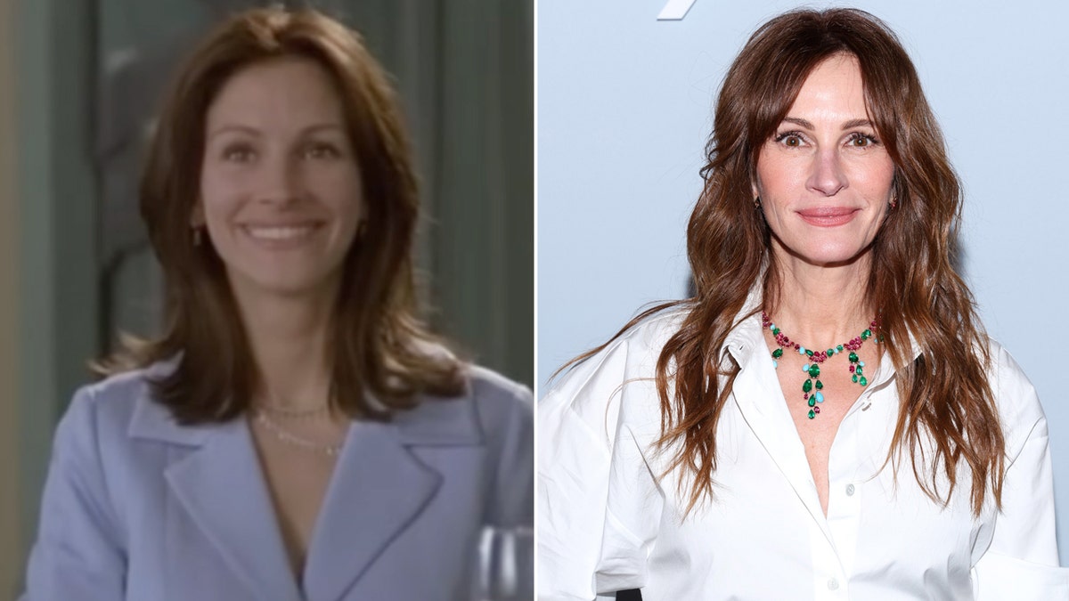 Julia Roberts then and now split
