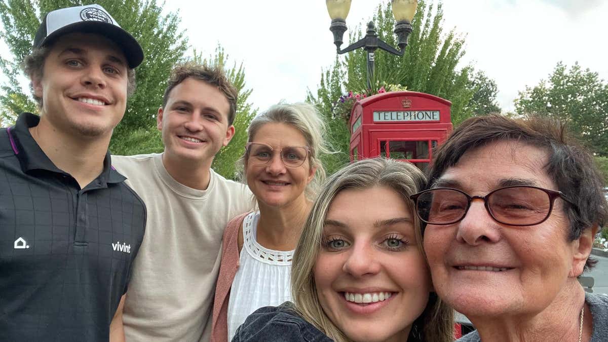 Julie Lenkoff (far right) pictured with her family.