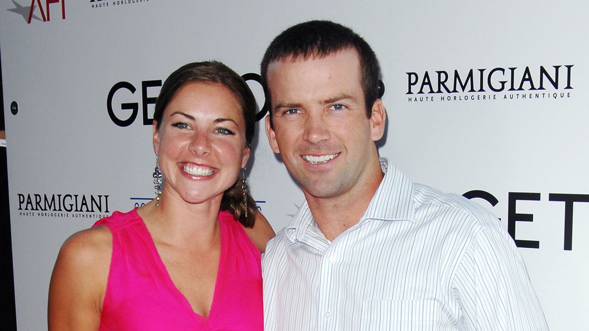 Lucas Black with his wife in 2010
