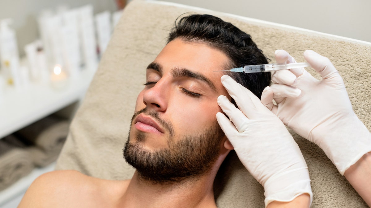 Man getting Botox